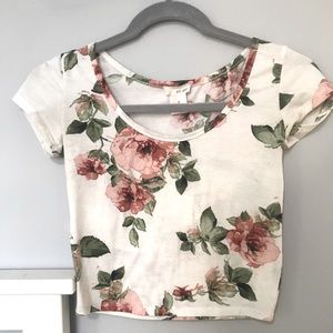 Wet Seal Rose Crop Top